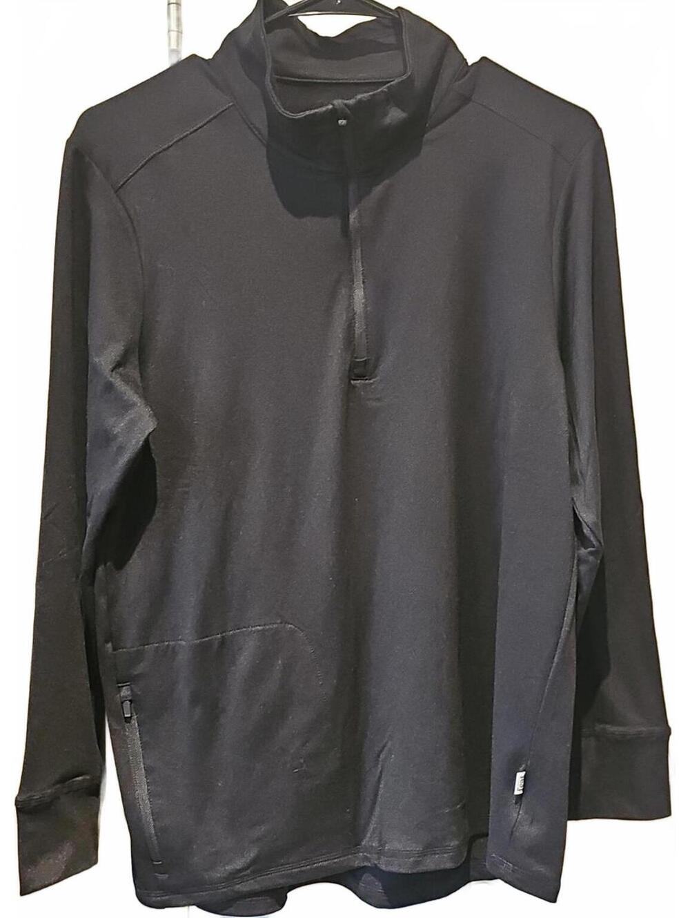 Feat Unisex Size S Black  Roam Quarter zip Shirt Butttery Soft NWT